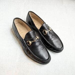Gucci Horsebit Loafers Black Men 9.5 D Leather
